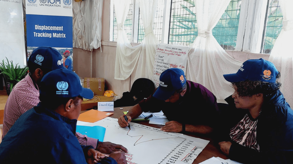 IOM Trained Partners in Displacement Tracking in Papua New Guinea